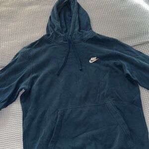 Nike Men's Teal Hoodie Sweater
